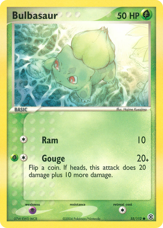 Bulbasaur 55/112 Common | FireRed & LeafGreen | Pokemon Card