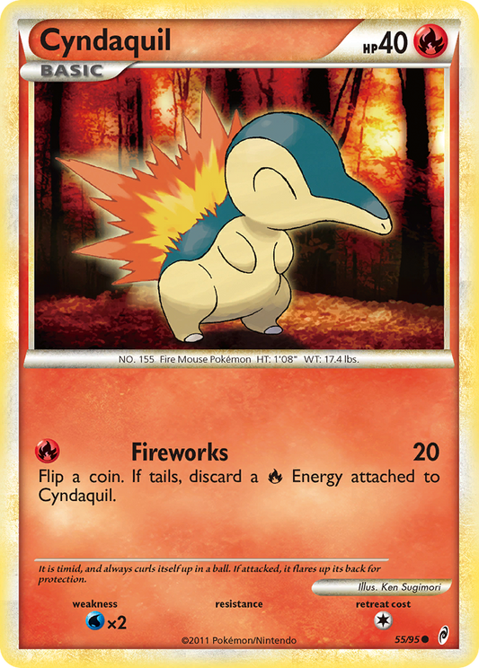 Cyndaquil 55/95 Common | Call of Legends | Pokemon Card