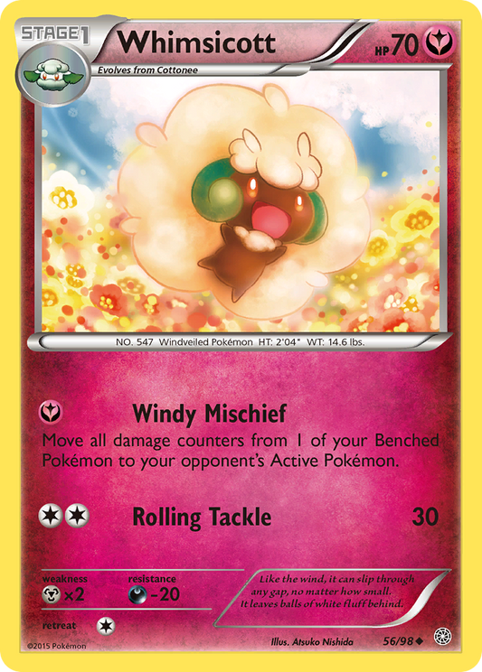 Whimsicott 56/98 Uncommon | Ancient Origins | Pokemon Card
