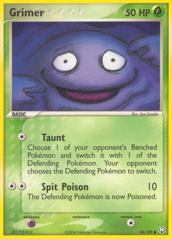 Grimer 56/109 Common | Team Rocket Returns | Pokemon Card