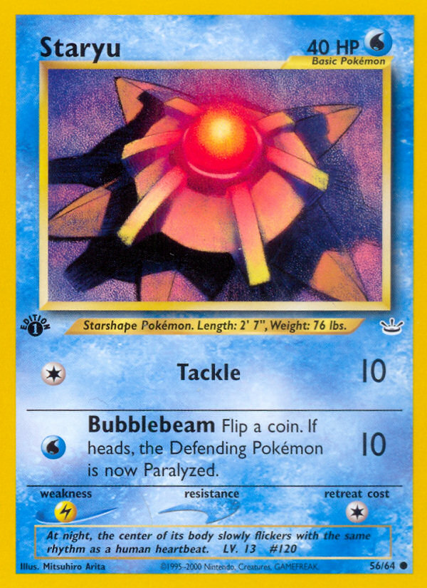 Staryu 56/64 Common | Neo Revelation | Pokemon Card