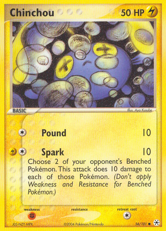 Chinchou 56/101 Common | Hidden Legends | Pokemon Card