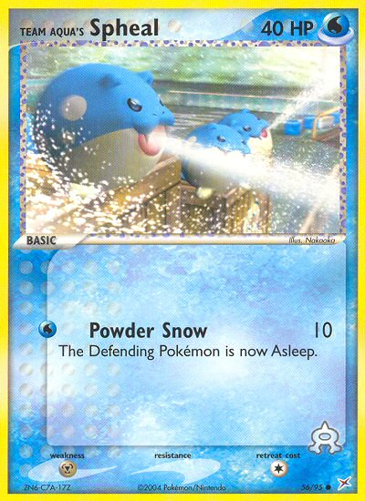Team Aqua's Spheal 56/95 Common | Team Magma vs Team Aqua | Pokemon Card