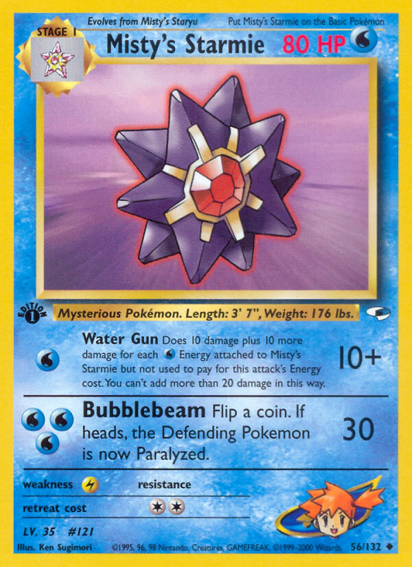Misty's Starmie 56/132 Uncommon | Gym Heroes | Pokemon Card