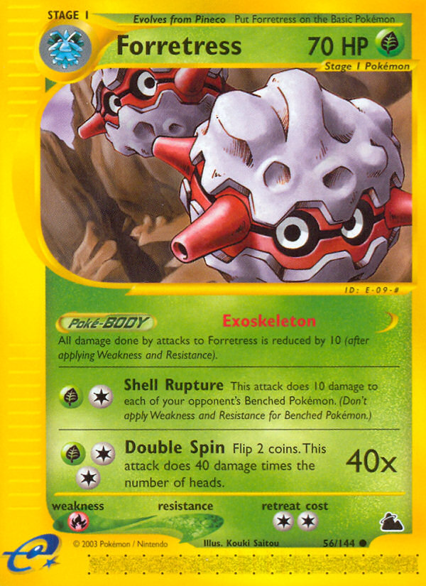 Forretress 56/144 Common | Skyridge | Pokemon Card