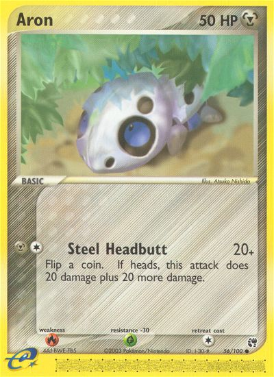 Aron 56/100 Common | Sandstorm | Pokemon Card