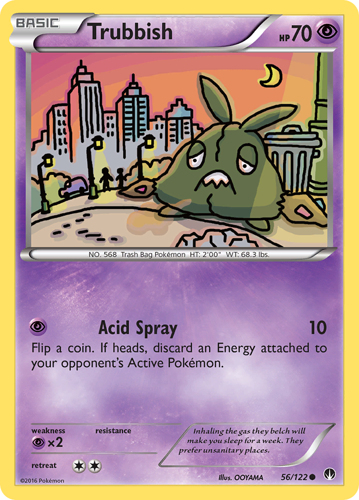 Trubbish 56/122 Common | BREAKpoint | Pokemon Card