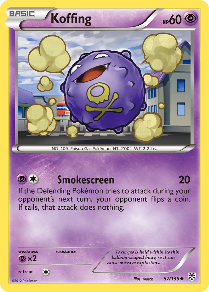 Koffing 57/135 Uncommon | Plasma Storm | Pokemon Card