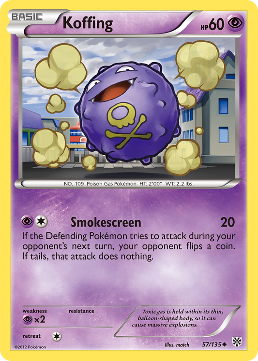Koffing 57/135 Uncommon | Plasma Storm | Pokemon Card