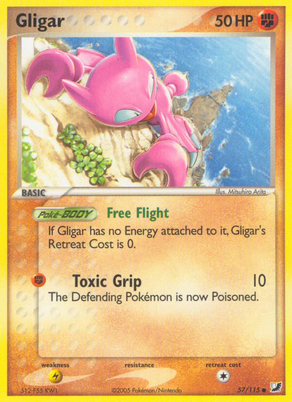 Gligar 57/115 Common | Unseen Forces | Pokemon Card