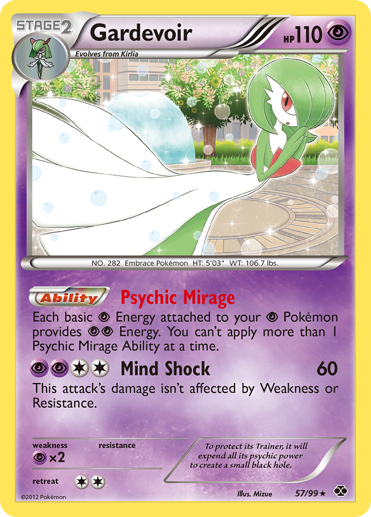 Gardevoir 57/99 Rare Holo | Next Destinies | Pokemon Card