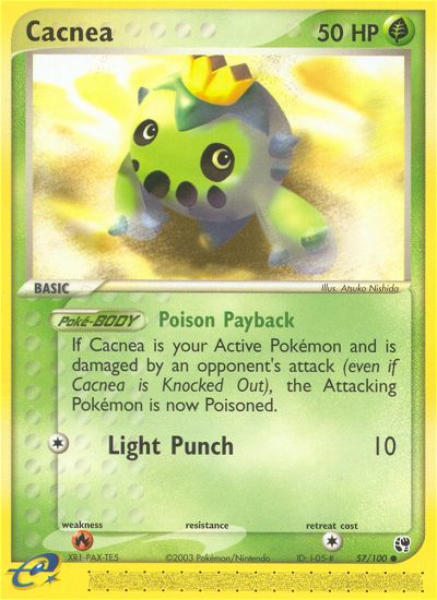 Cacnea 57/100 Common | Sandstorm | Pokemon Card