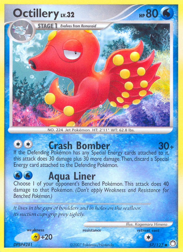 Octillery 57/123 Uncommon | Mysterious Treasures | Pokemon Card