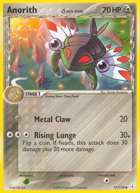 Anorith δ 57/110 Common | Holon Phantoms | Pokemon Card