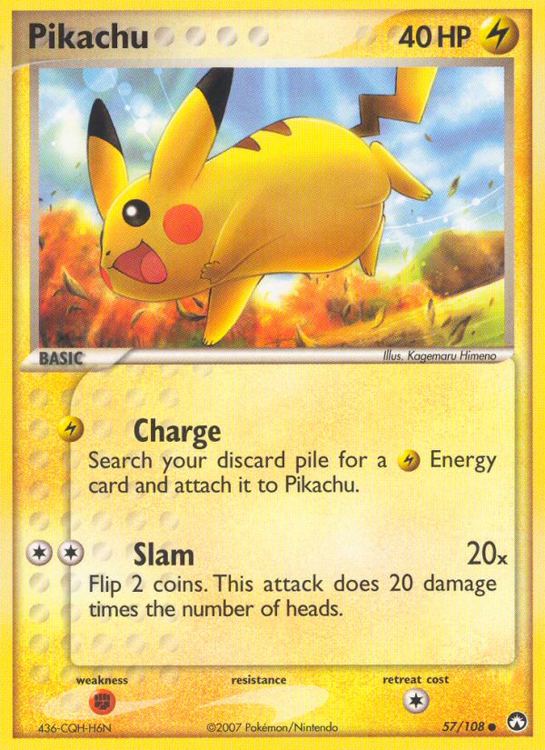 Pikachu 57/108 Common | Power Keepers | Pokemon Card
