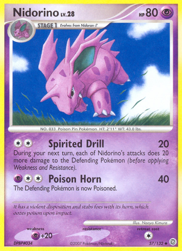 Nidorino 57/132 Uncommon | Secret Wonders | Pokemon Card