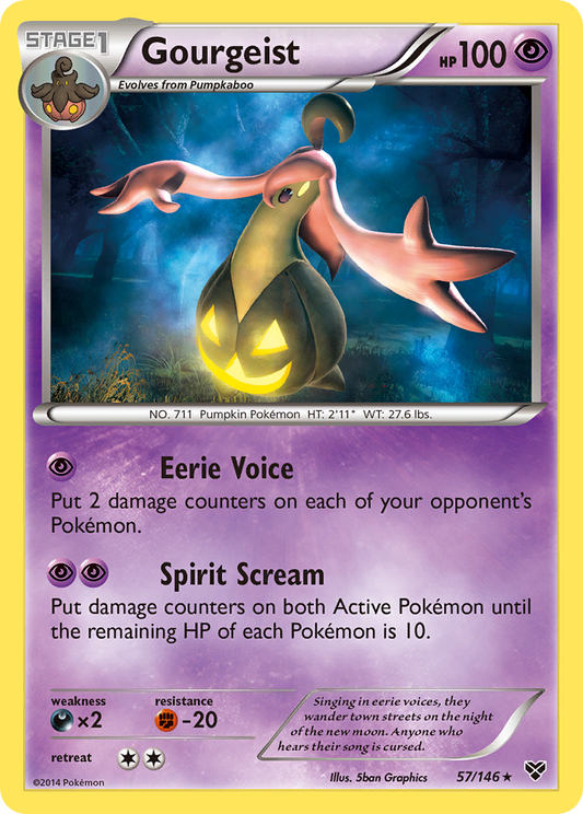 Gourgeist 57/146 Rare Holo | XY | Pokemon Card