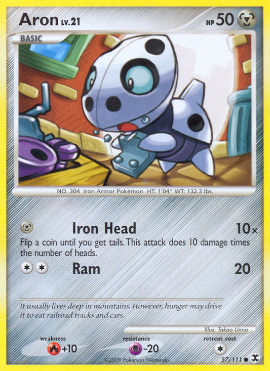 Aron 57/111 Common | Rising Rivals | Pokemon Card