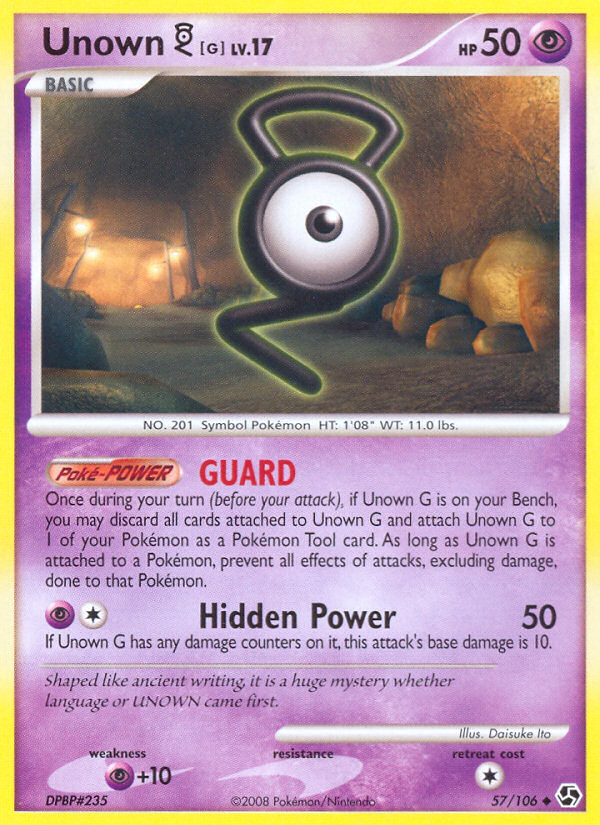 Unown [G] 57/106 Uncommon | Great Encounters | Pokemon Card