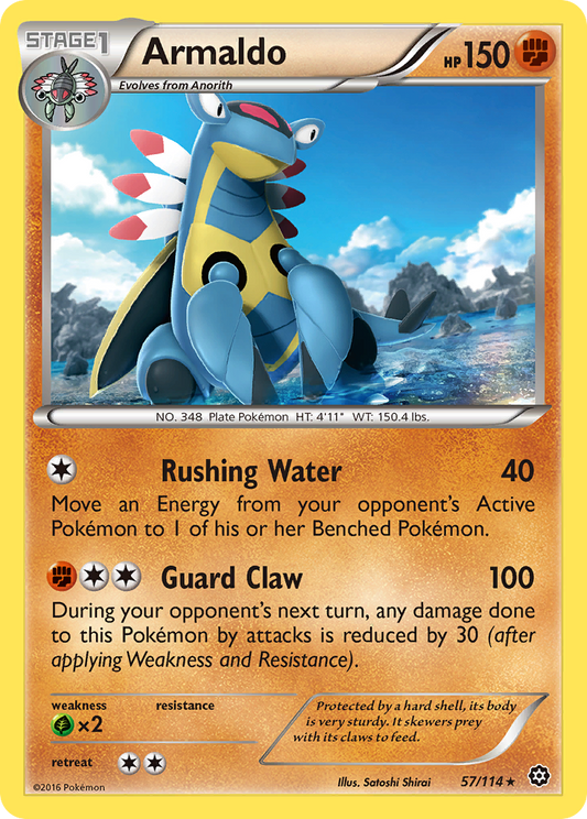 Armaldo 57/114 Rare | Steam Siege | Pokemon Card