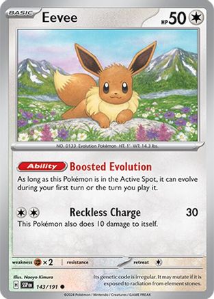 Eevee 143/191 Reverse Holo | Surging Sparks | Pokemon Card