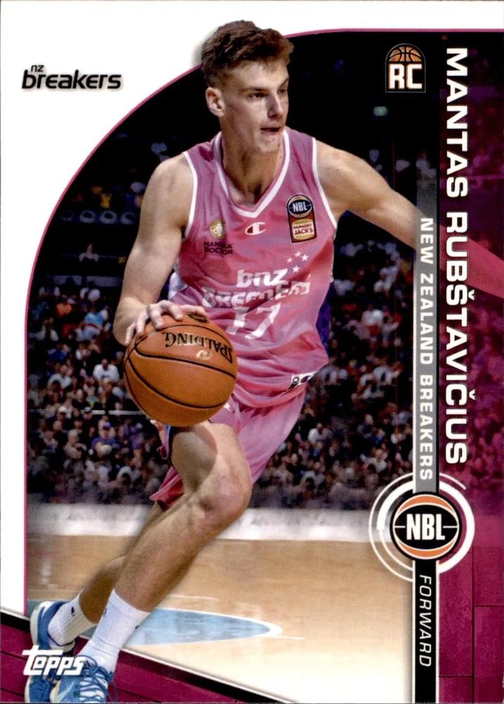 Mantas Rubstavicius #58 New Zealand Breakers | 2023-24 Topps NBL | NBL Trading Card