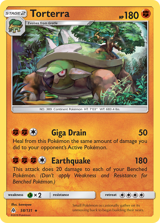Torterra 58/131 Rare | Forbidden Light | Pokemon Card