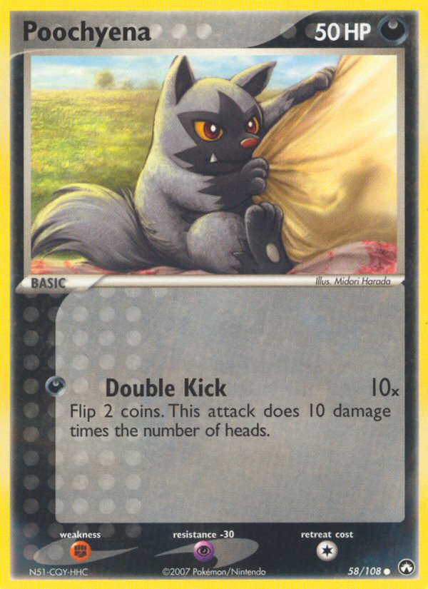 Poochyena 58/108 Common | Power Keepers | Pokemon Card