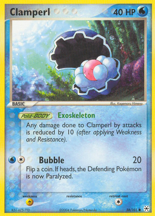 Clamperl 58/101 Common | Hidden Legends | Pokemon Card