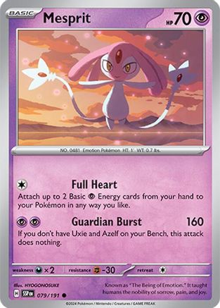 Mesprit 79/191 Reverse Holo | Surging Sparks | Pokemon Card