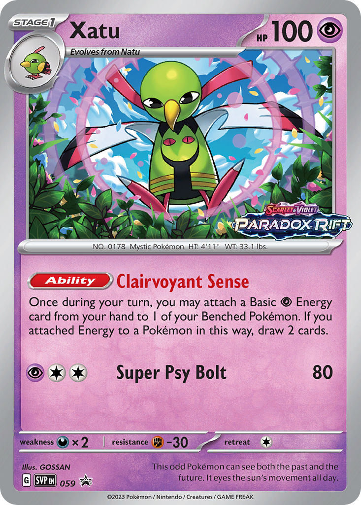 Xatu #59 Promo | Scarlet & Violet Black Star Promos | Pokemon Card