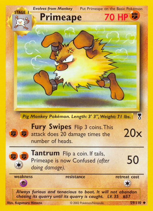 Primeape 59/110 Uncommon | Legendary Collection | Pokemon Card