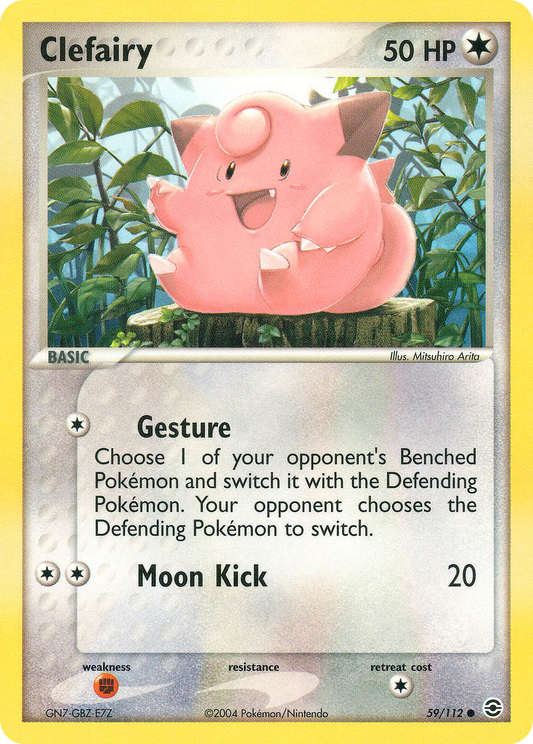 Clefairy 59/112 Common | FireRed & LeafGreen | Pokemon Card