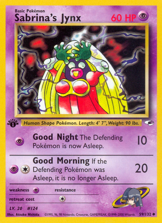 Sabrina's Jynx 59/132 Uncommon | Gym Heroes | Pokemon Card