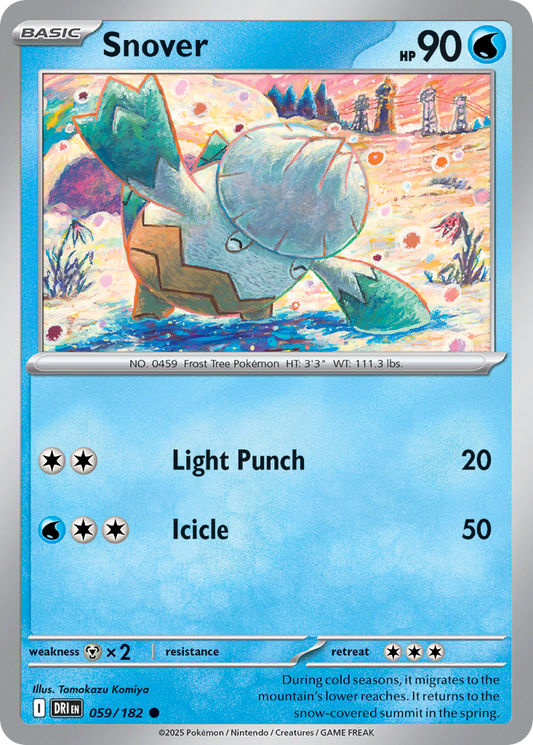 Snover 59/182 Common | Destined Rivals | Pokemon Card