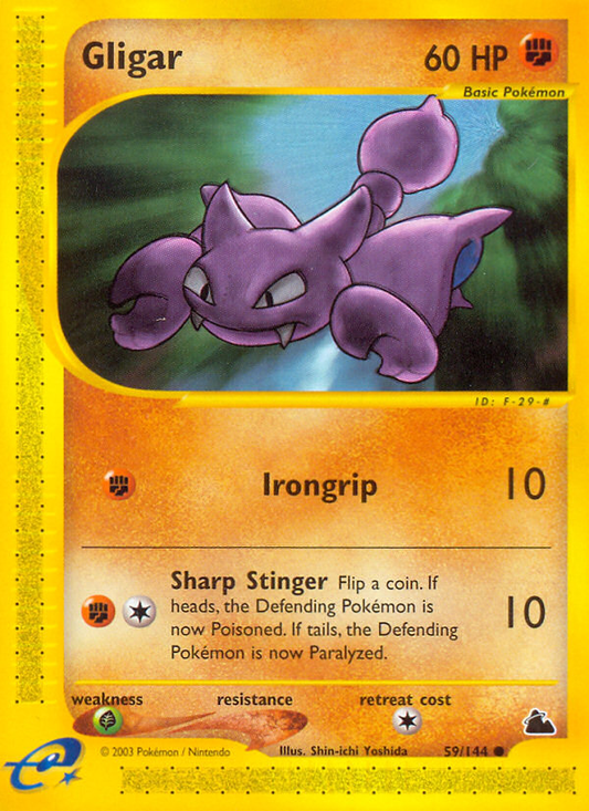 Gligar 59/144 Common | Skyridge | Pokemon Card
