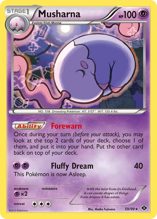 Musharna 59/99 Rare | Next Destinies | Pokemon Card