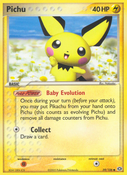 Pichu 59/106 Common | Emerald | Pokemon Card