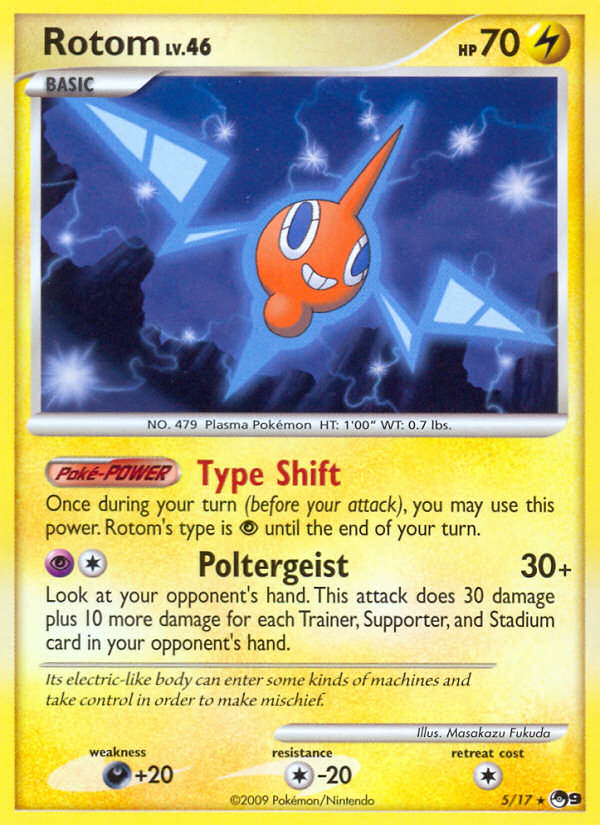 Rotom 5/17 Rare | POP Series 9 | Pokemon Card