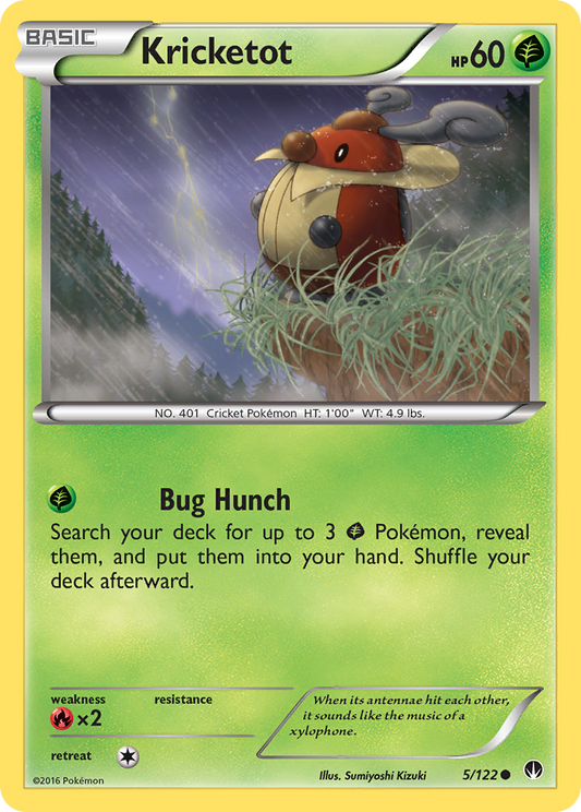 Kricketot 5/122 Common | BREAKpoint | Pokemon Card