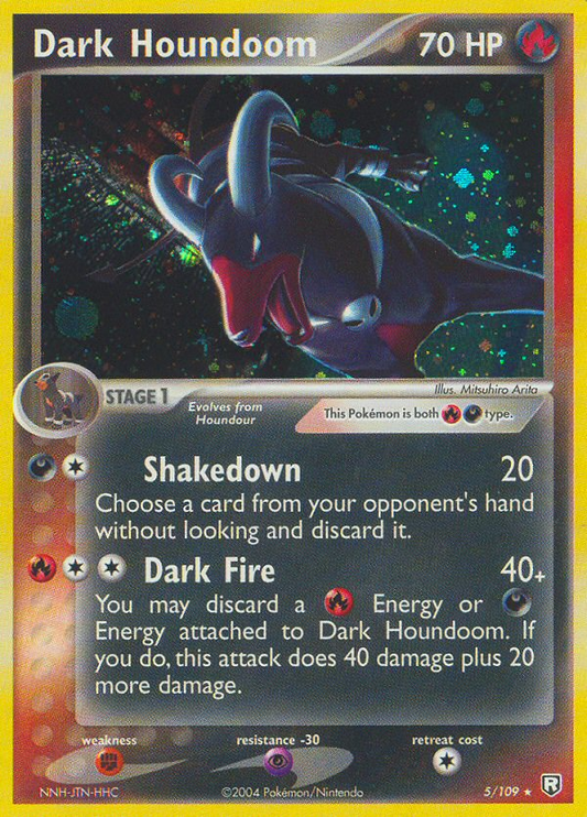Dark Houndoom 5/109 Rare Holo | Team Rocket Returns | Pokemon Card