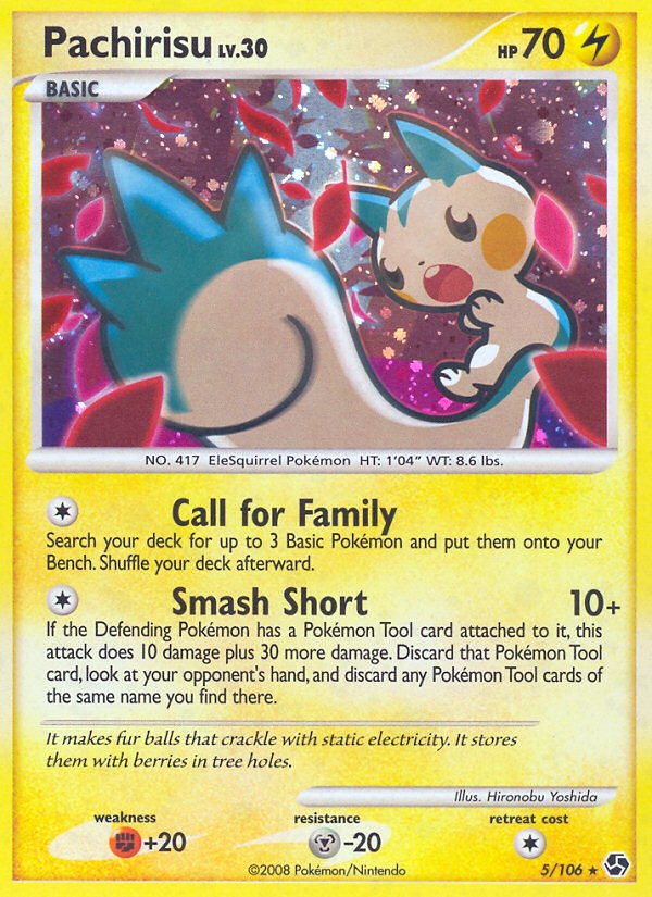 Pachirisu 5/106 Rare Holo | Great Encounters | Pokemon Card