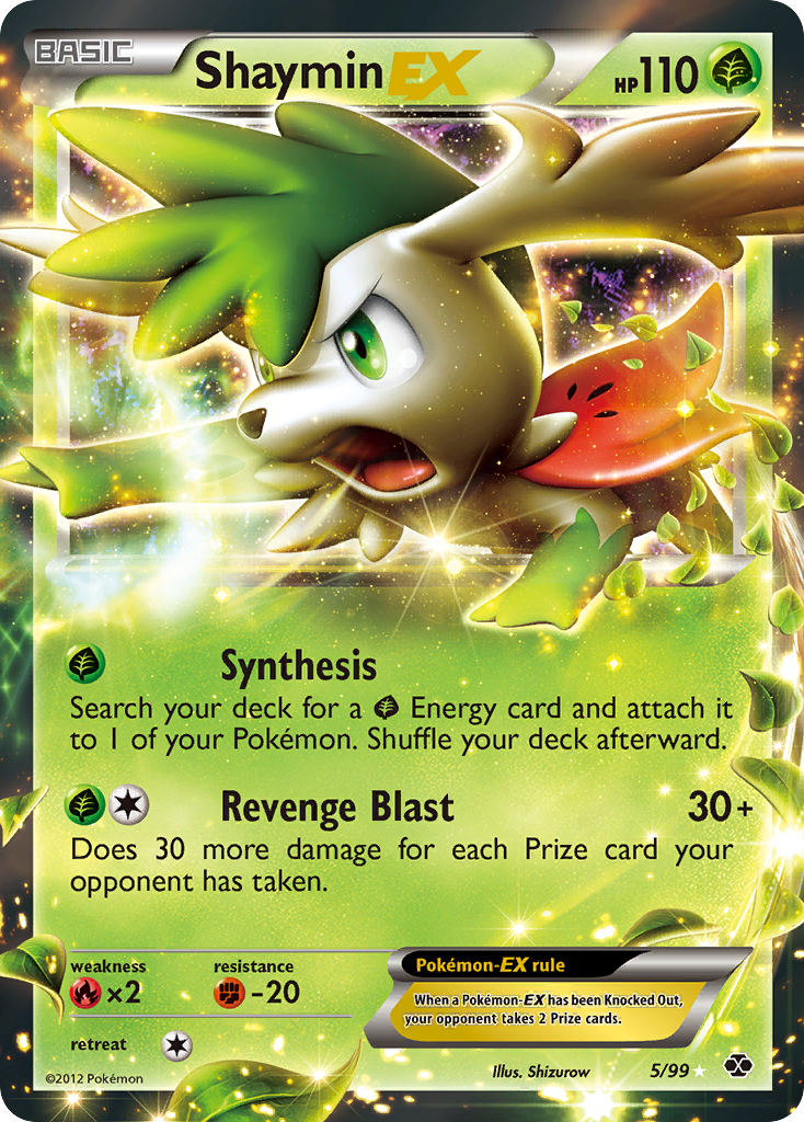 Shaymin-EX 5/99 Rare Holo EX | Next Destinies | Pokemon Card