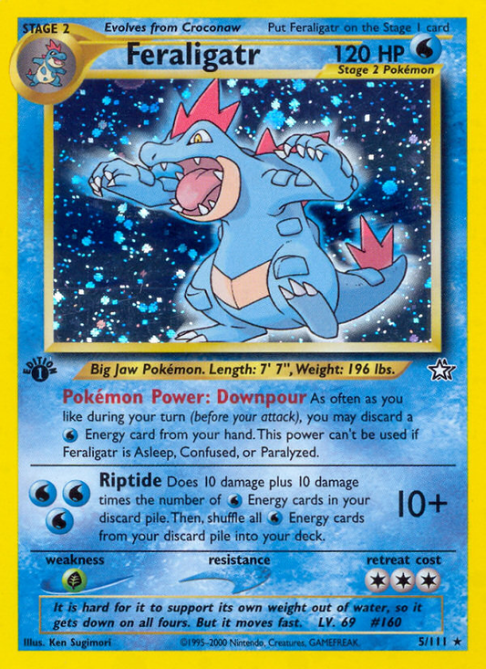 Feraligatr 5/111 Rare Holo | Neo Genesis | Pokemon Card