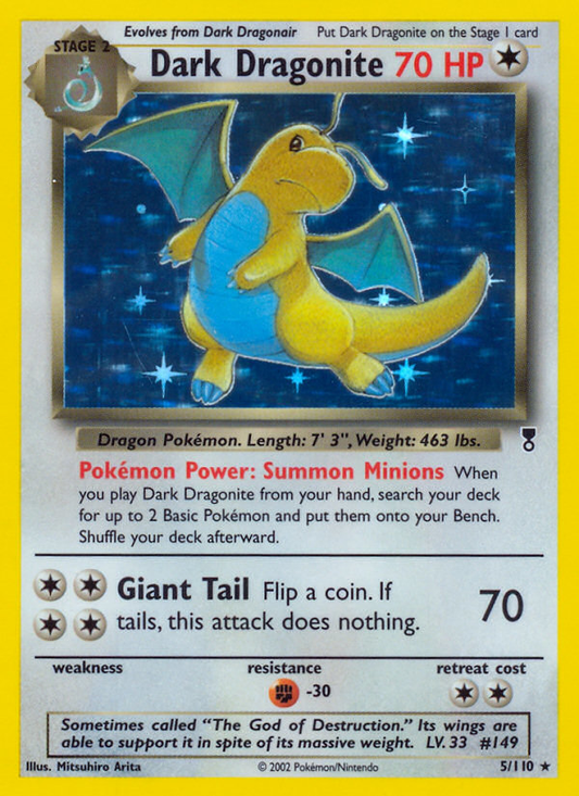 Dark Dragonite 5/110 Rare Holo | Legendary Collection | Pokemon Card