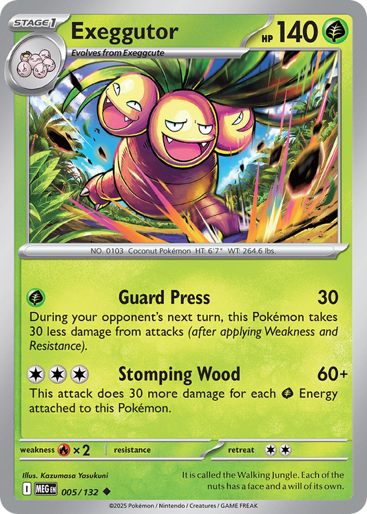Exeggutor 5/132 Uncommon | Mega Evolution | Pokemon Card