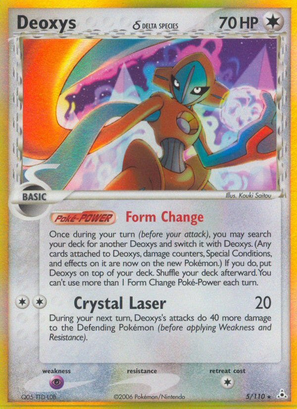 Deoxys δ 5/110 Rare Holo | Holon Phantoms | Pokemon Card