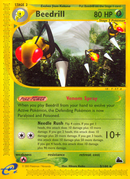 Beedrill 5/144 Rare | Skyridge | Pokemon Card