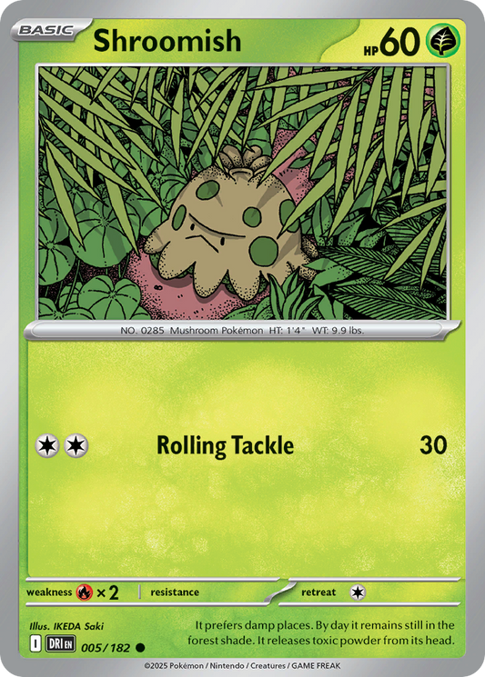 Shroomish 5/182 Common | Destined Rivals | Pokemon Card