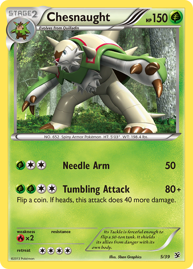 Chesnaught 5/39  | Kalos Starter Set | Pokemon Card